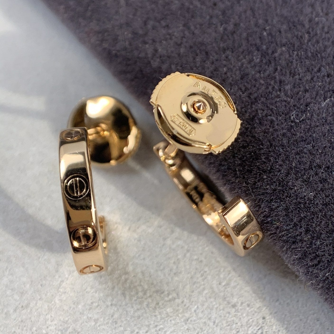 [Glow Muse]LOVE EARRINGS 2.65MM PINK GOLD