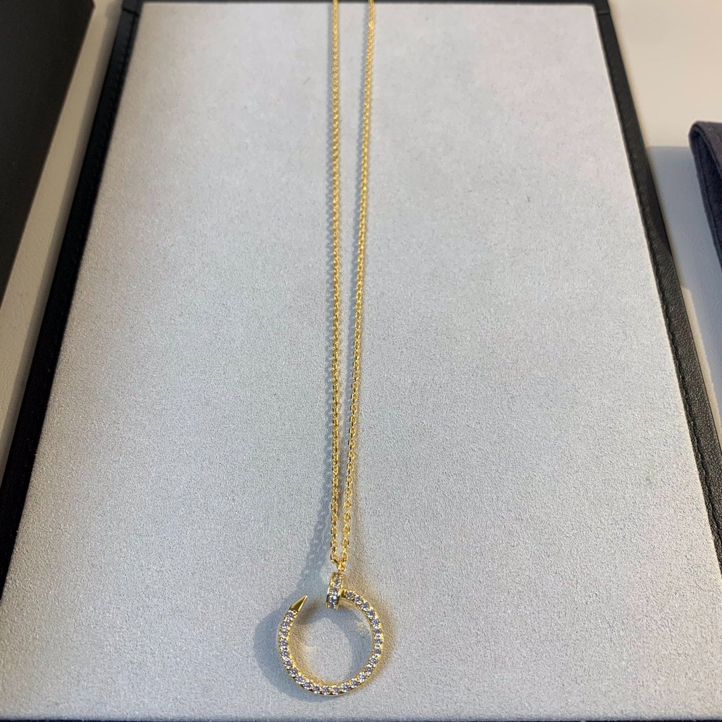 [Glow Muse]JUSTE NECKLACE GOLD DIAMONDS
