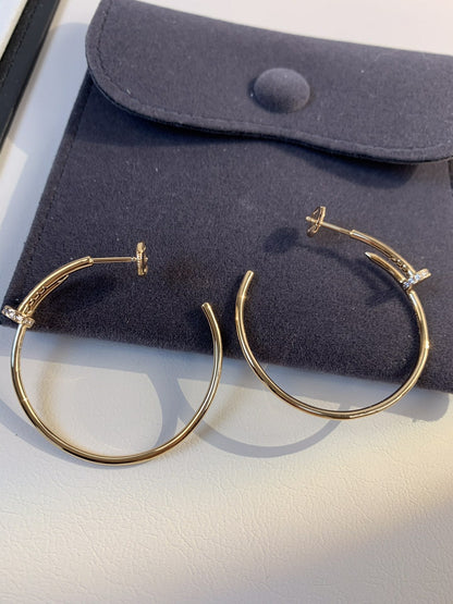 [Glow Muse]JUSTE EARRINGS GOLD DIAMONDS 1.8MM