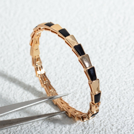 [Glow Muse]SERPENTI BRACELET PINK GOLD ONYX