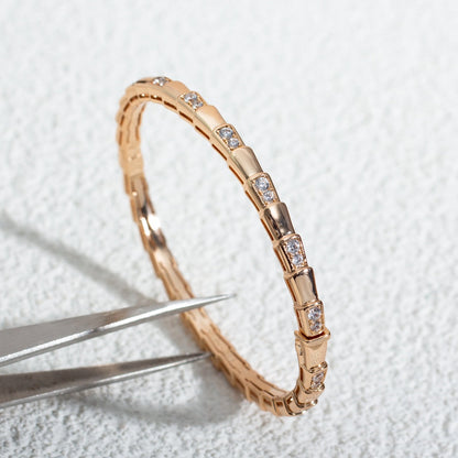 [Glow Muse]SERPENTI BRACELET PINK GOLD DIAMOND