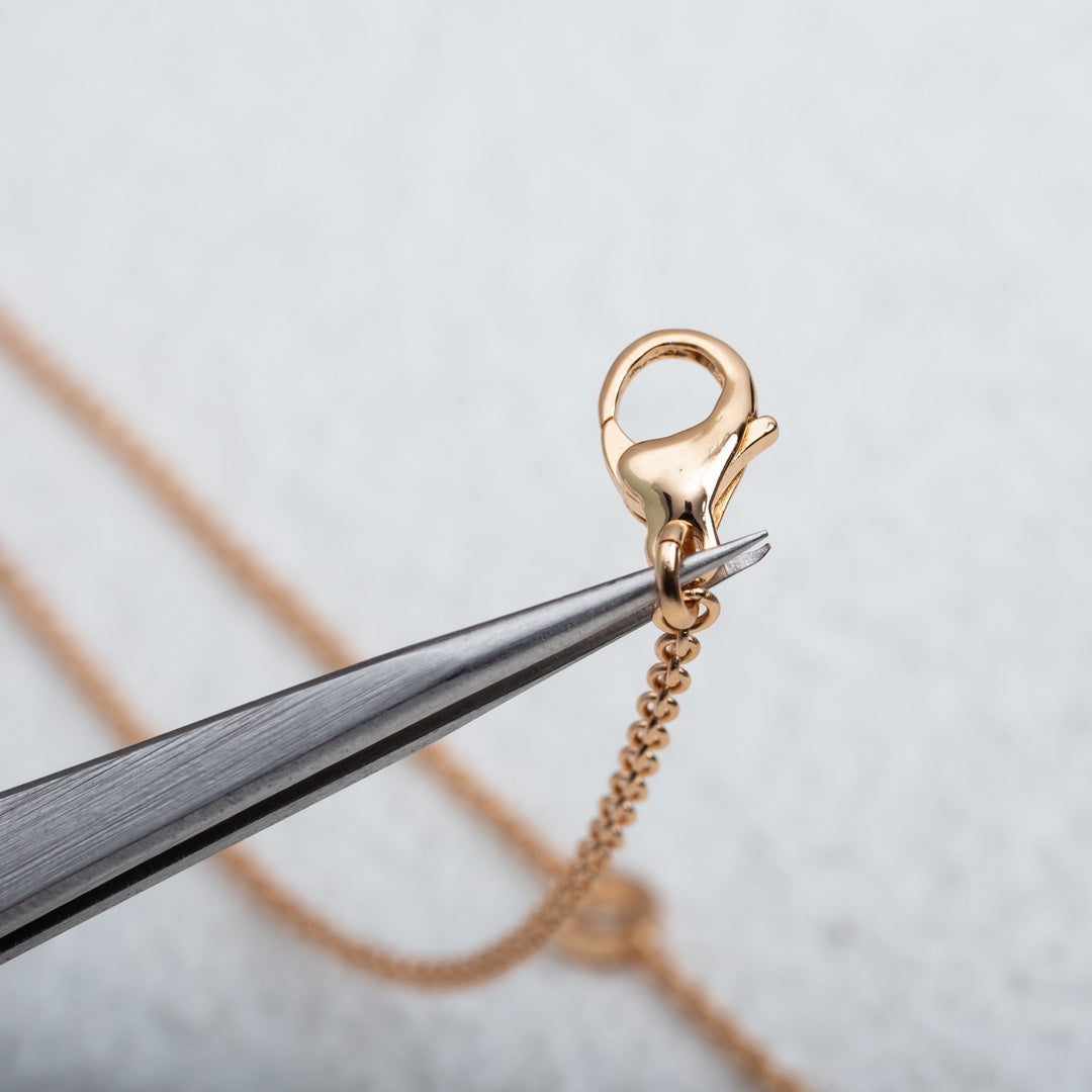 [Glow Muse]PARENTESI NECKLACE PINK GOLD