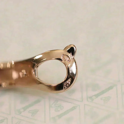 [Glow Muse]CLOVER MEDIUM 1 MOTIFS FUll DIAMOND EARRINGS