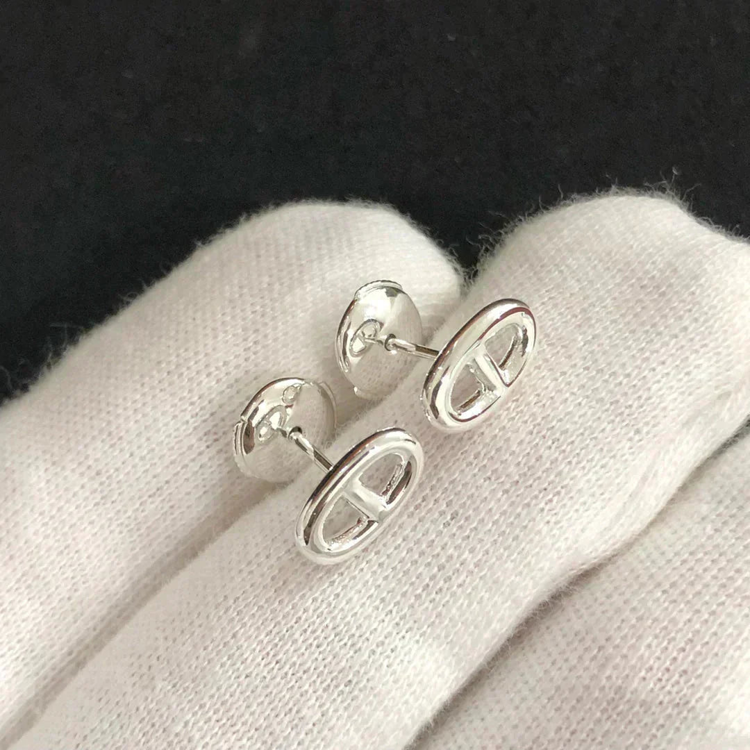 [Glow Muse]CHAINE SMALL EARRINGS GOLD AND SILVER