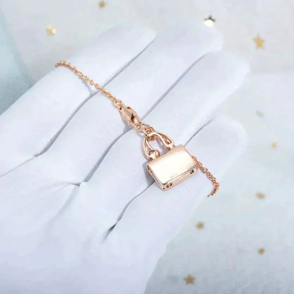 [Glow Muse]AMULETTE PEDANT ROSE GOLD NECKLACE