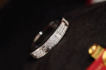 [Glow Muse]LOVE RING 3.6MM DIAMOND PAVED