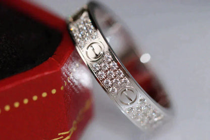 [Glow Muse]LOVE RING 3.6MM DIAMOND PAVED