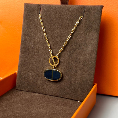 [Glow Muse]CHAINE VERSO BLACK CERAMIC NECKLACE