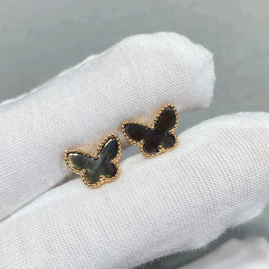[Glow Muse]BUTTERFLY DARK MOP  EARRINGS