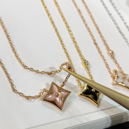 [Glow Muse]STAR BLACK MOP NECKLACE