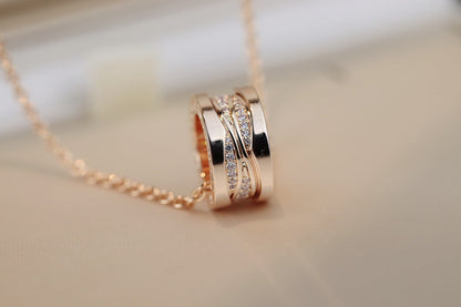 [Glow Muse]ZERO 1 PINK GOLD DIAMOND NECKLACE