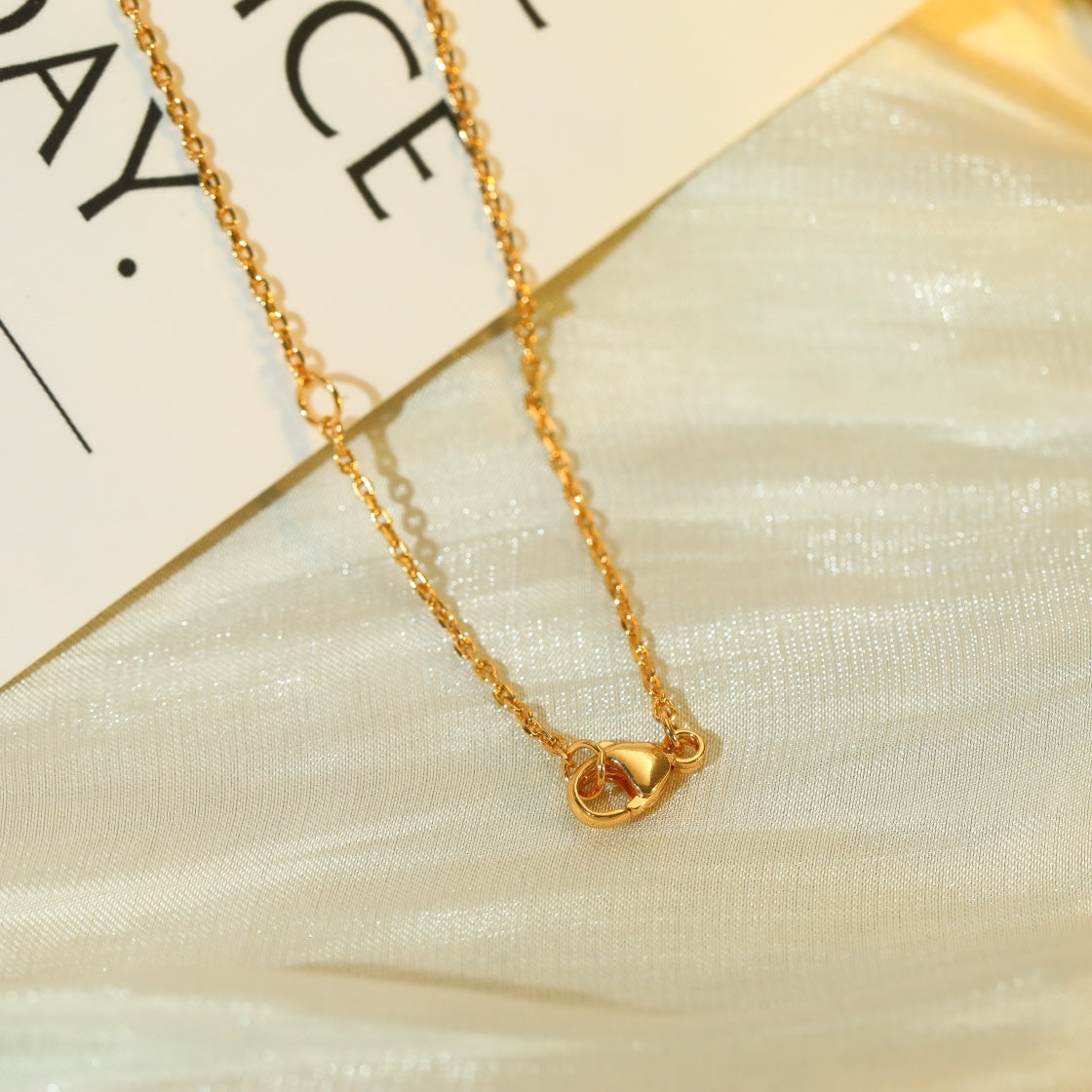 [Glow Muse]VOLT SILVER DIAMOND PEDANT NECKLACE