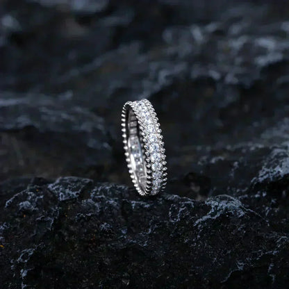 [Glow Muse]PERLEE DIAMOND SILVER RING
