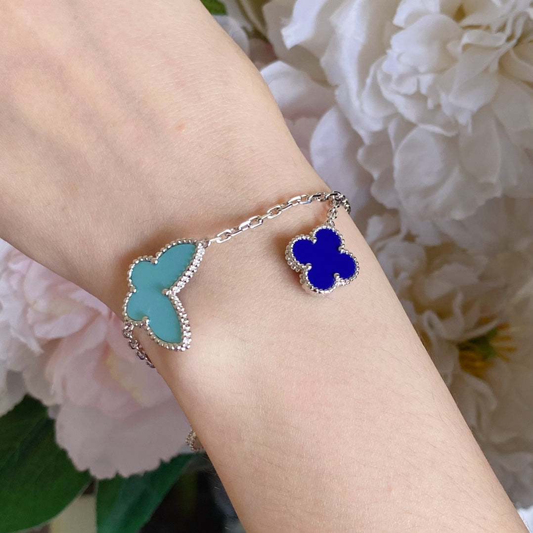 [Glow Muse]LUCKY SPRING SILVER BRACELET 4 MOTIF