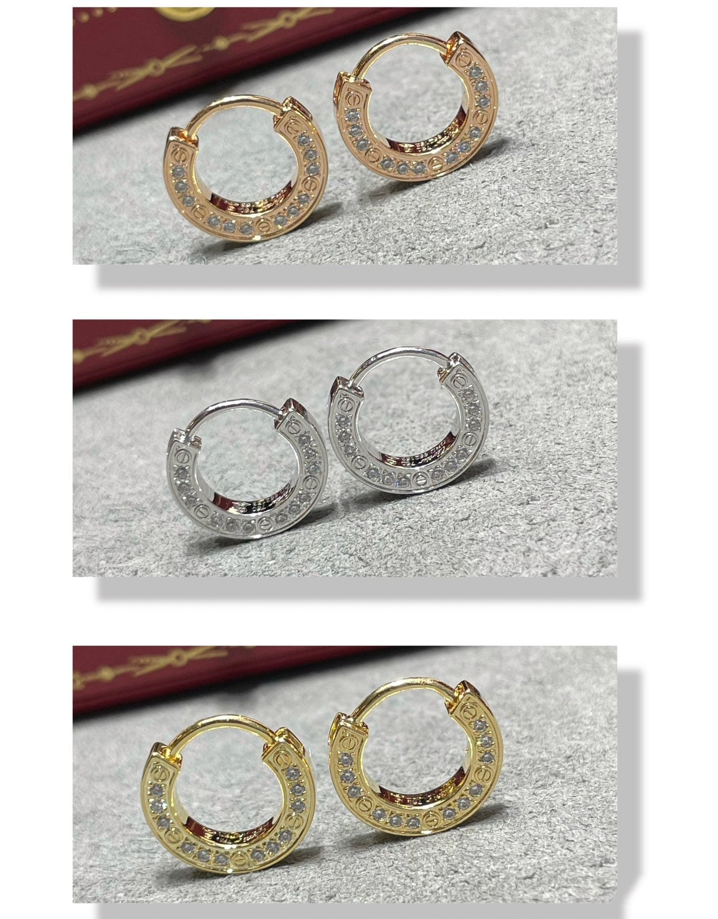 [Glow Muse]LOVE DIAMOND EARRINGS