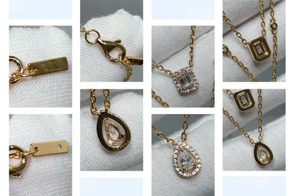 [Glow Muse]MY TWIN 2 ROW DIAMOND NECKLACE