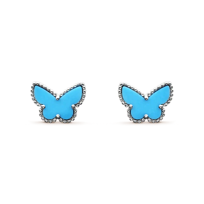 [Glow Muse]BUTTERFLY TURQUOISE EARRINGS SILVER