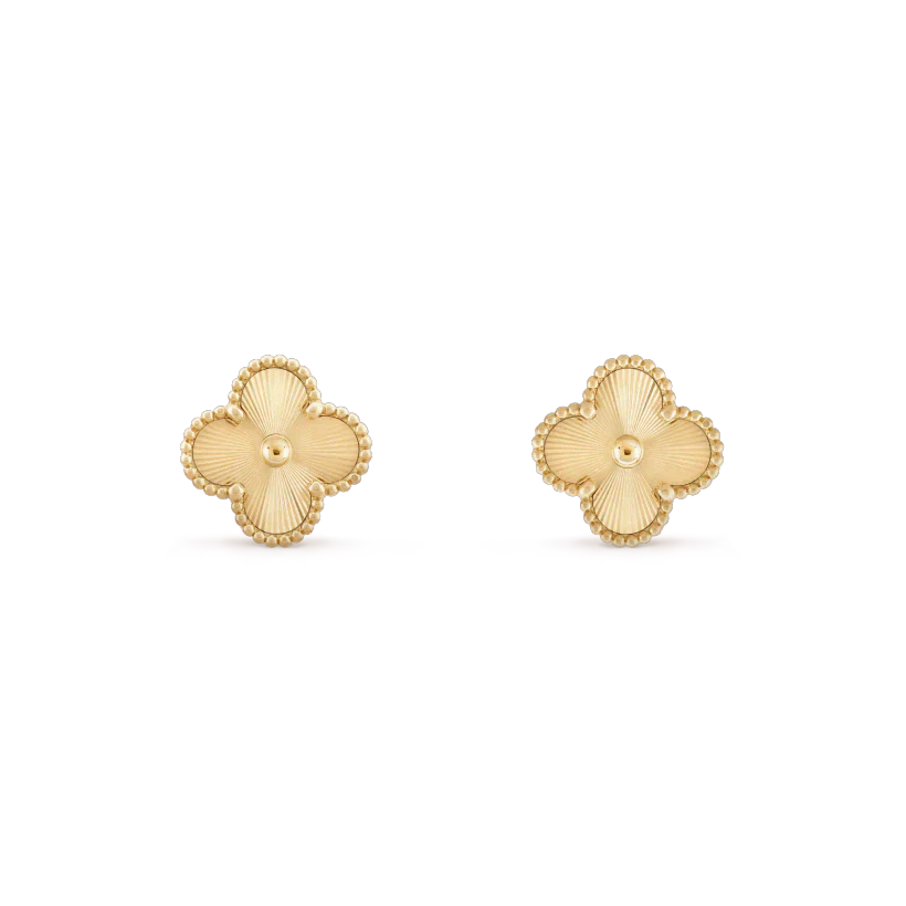 [Glow Muse]CLOVER MINI 9.5MM LASER EARRINGS