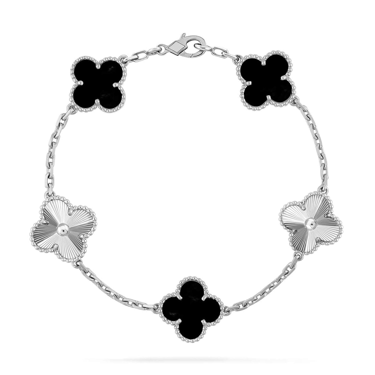 [⭐Glow Muse] CLOVER 5 MOTIF ONYXS BRACELET COLLECTION