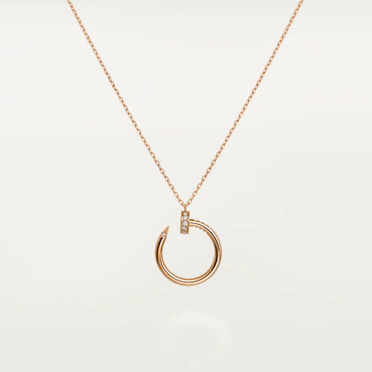 [Glow Muse]JUSTE NECKLACE PINK GOLD