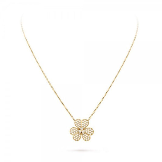 [Glow Muse]FLOWER DIAMOND NECKLACE