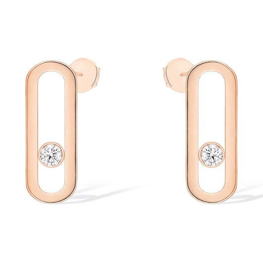 [Glow Muse]MOVE UNO SMALL 1 DIAMOND EARRINGS