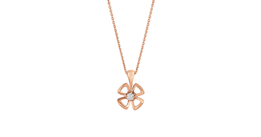 [Glow Muse]FIOREVER NECKLACE DIAMOND CENTER