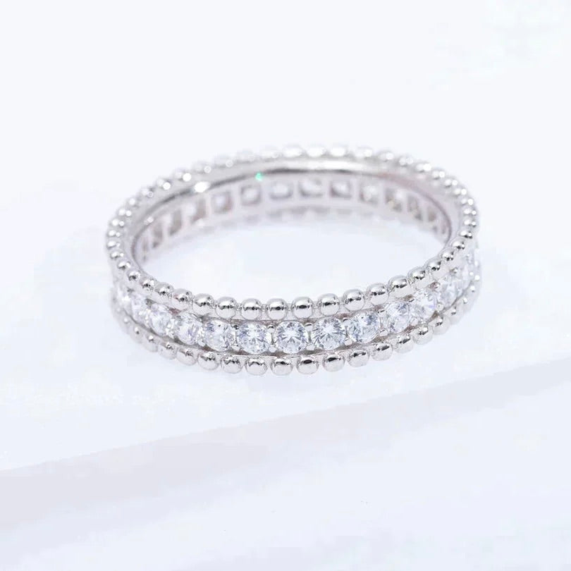 [Glow Muse]PERLEE DIAMOND SILVER RING