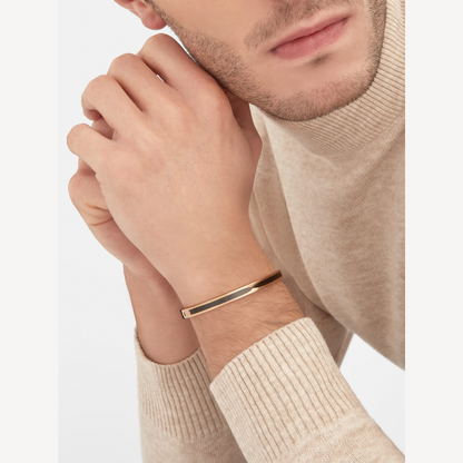 [Glow Muse]ZERO 1 PINK GOLD WITH BLACK CERAMIC BRACELET