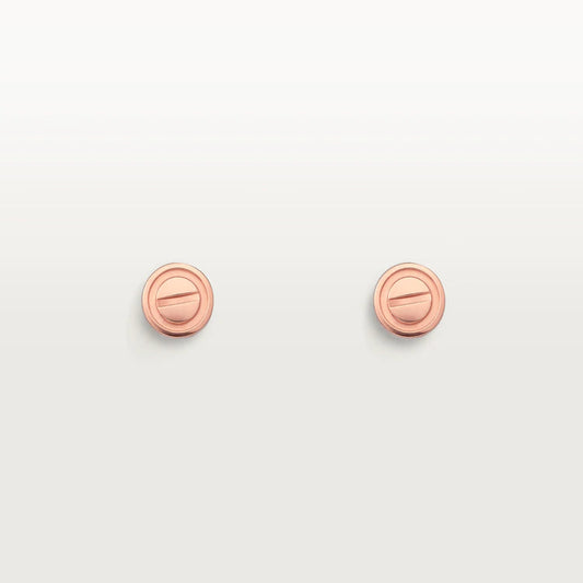 [Glow Muse]LOVE EARRINGS PINK GOLD 10MM