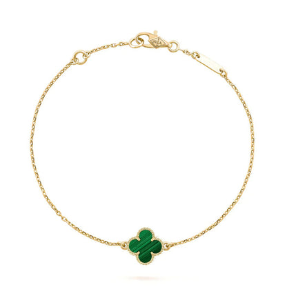 [Glow Muse]CLOVER BRACELET MALACHITE 1 MOTIF