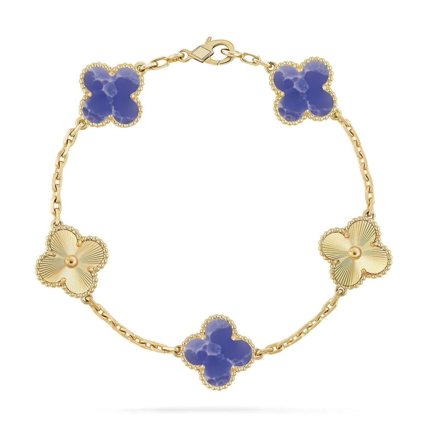 [⭐Glow Muse]CLOVER 5 MOTIF BLUE VEINS BRACELET COLLECTION