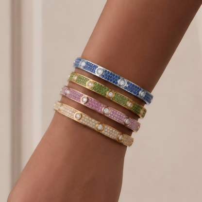 [Pre-sale]2026 PAVE GEMSTONE LOVE BRACELET 6.1MM 10 DIAMONDS