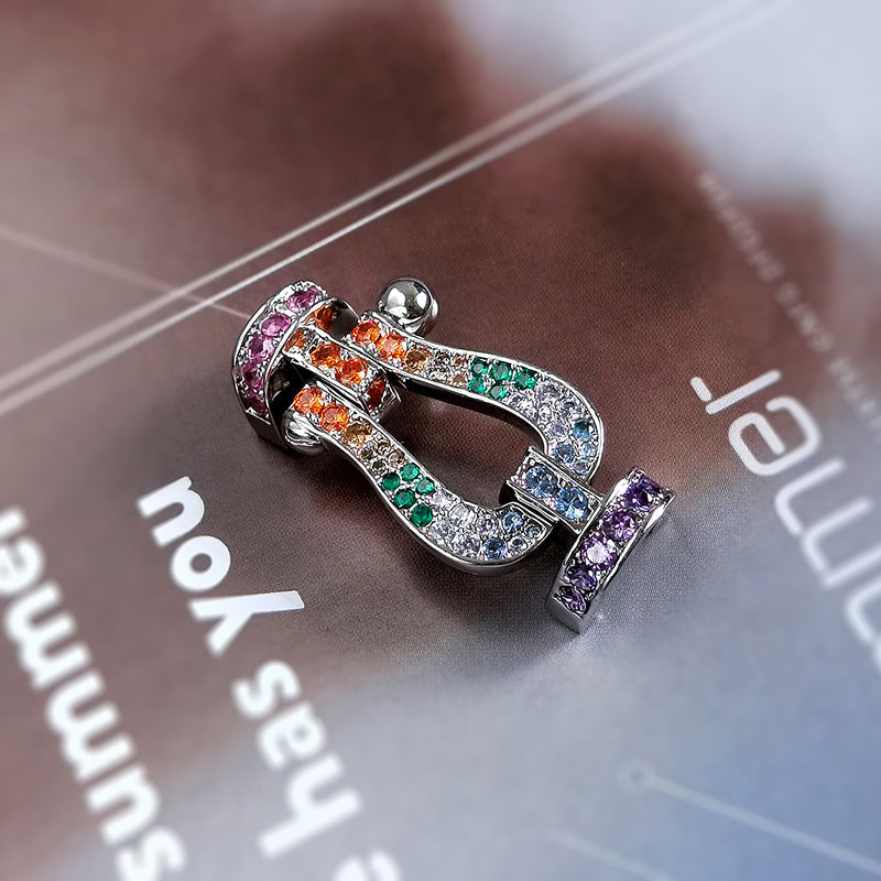 [Glow Muse]FORCE LARGE HORSESHOE CLASP  METAL BRACELET