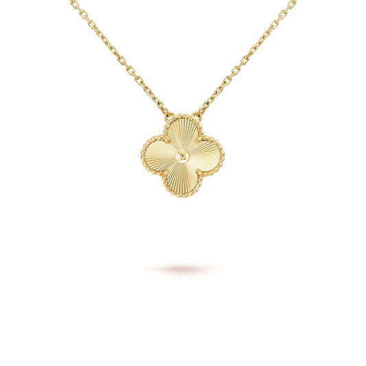 [Glow Muse]CLOVER 15MM LASER NECKLACE AND BOX
