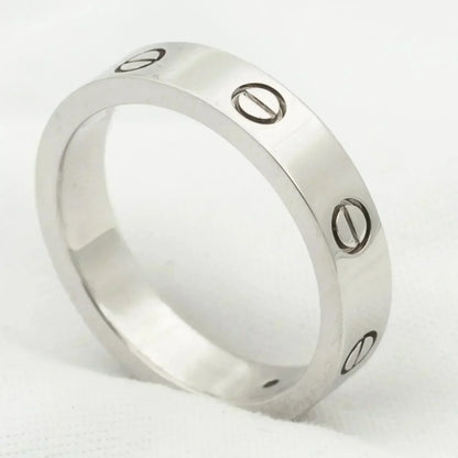 [Glow Muse]LOVE RING 4MM 1 DIAMOND SILVER