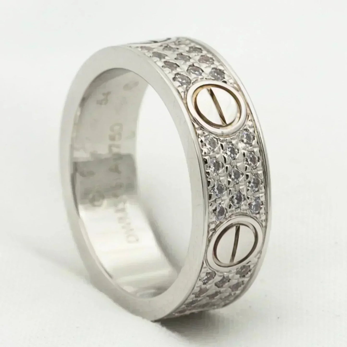 [Glow Muse]LOVE RING 5.5MM DIAMONDS PAVED