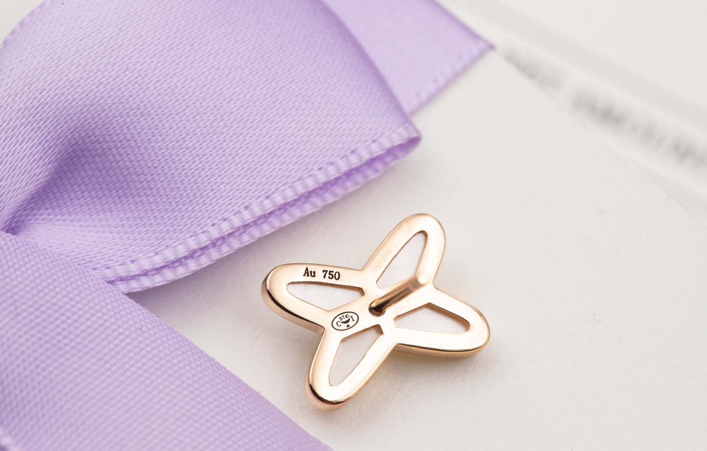 [Glow Muse]JEUX DE WHITE MOP PINK GOLD DIAMOND EARRINGS