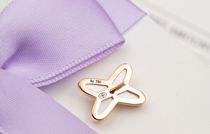 [Glow Muse]JEUX DE WHITE MOP PINK GOLD DIAMOND EARRINGS