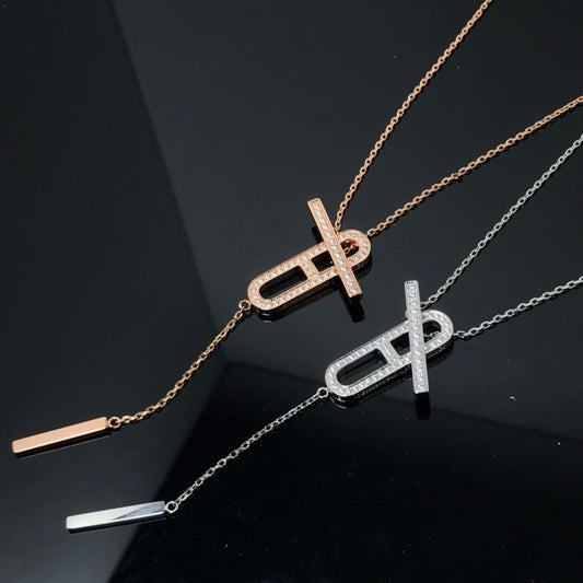 [Glow Muse]HM NECKLACE PLATINUM ROSE GOLD DIAMOND