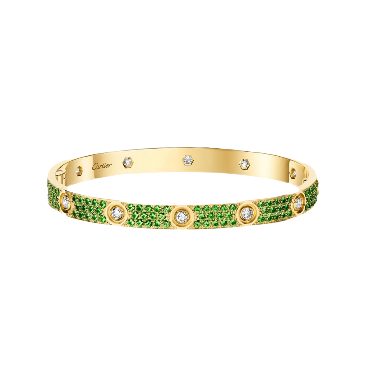 [Pre-sale]2026 PAVE GEMSTONE LOVE BRACELET 6.1MM 10 DIAMONDS
