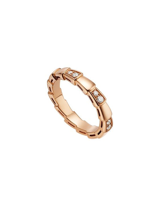 [Glow Muse]SERPENTI RING PINK GOLD  3MM