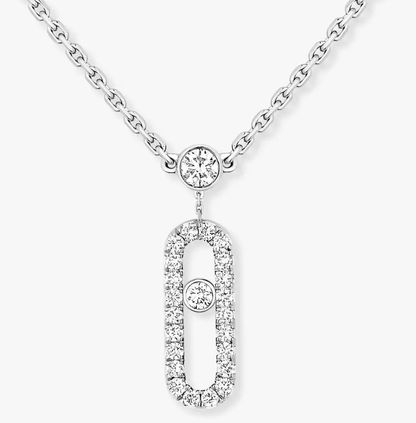 [Glow Muse]MS Double-Circle Full-Diamond Necklace