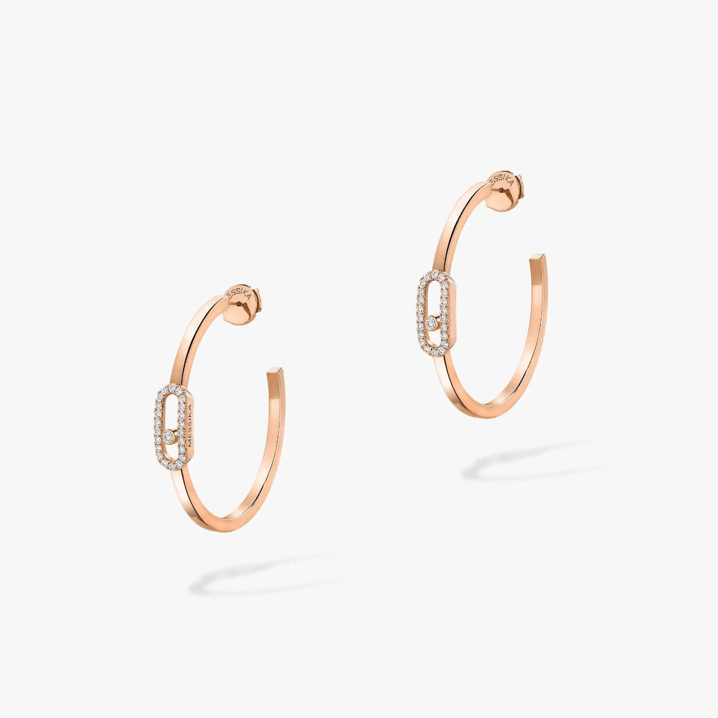 [Glow Muse]CREOLES MOVE UNO PM DIAMOND EARRINGS