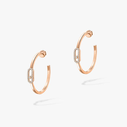 [Glow Muse]CREOLES MOVE UNO PM DIAMOND EARRINGS