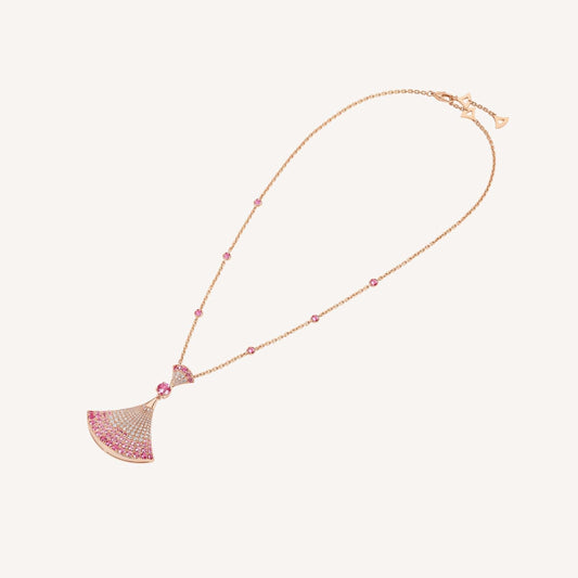 [Glow Muse]DREAM NECKLACK DIAMOND PINK GOLD