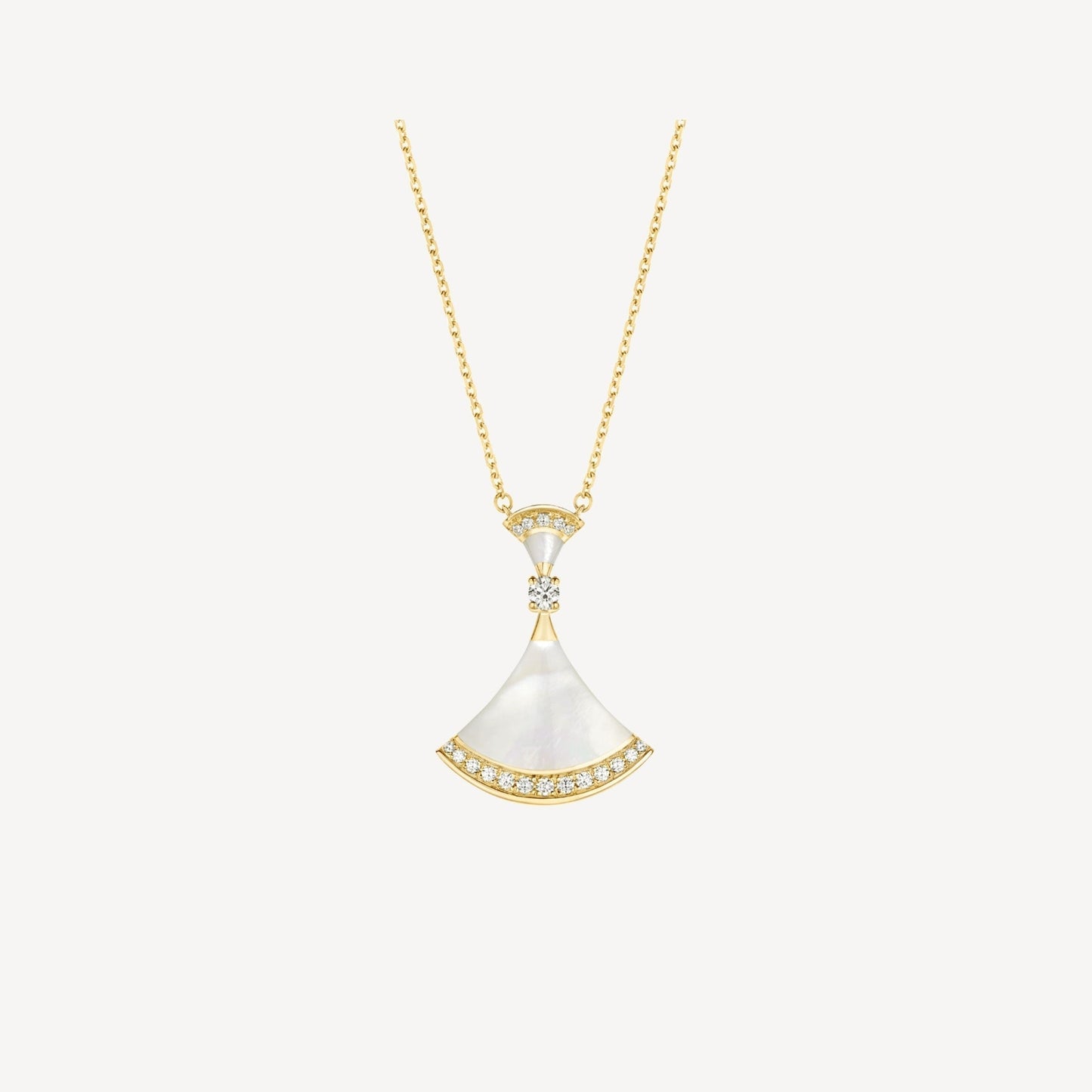 [Glow Muse]DREAM NECKLACE MOP GOLD DIAMOND