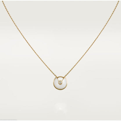[Glow Muse]AMULETTE ROSE GOLD MOP NECKLACE