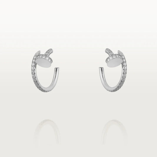 [Glow Muse]JUSTE EARRINGS 12.75MM SILVER DIAMOND