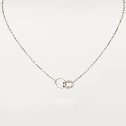 [Glow Muse]LOVE NECKLACE PINK GOLD AND SILVER